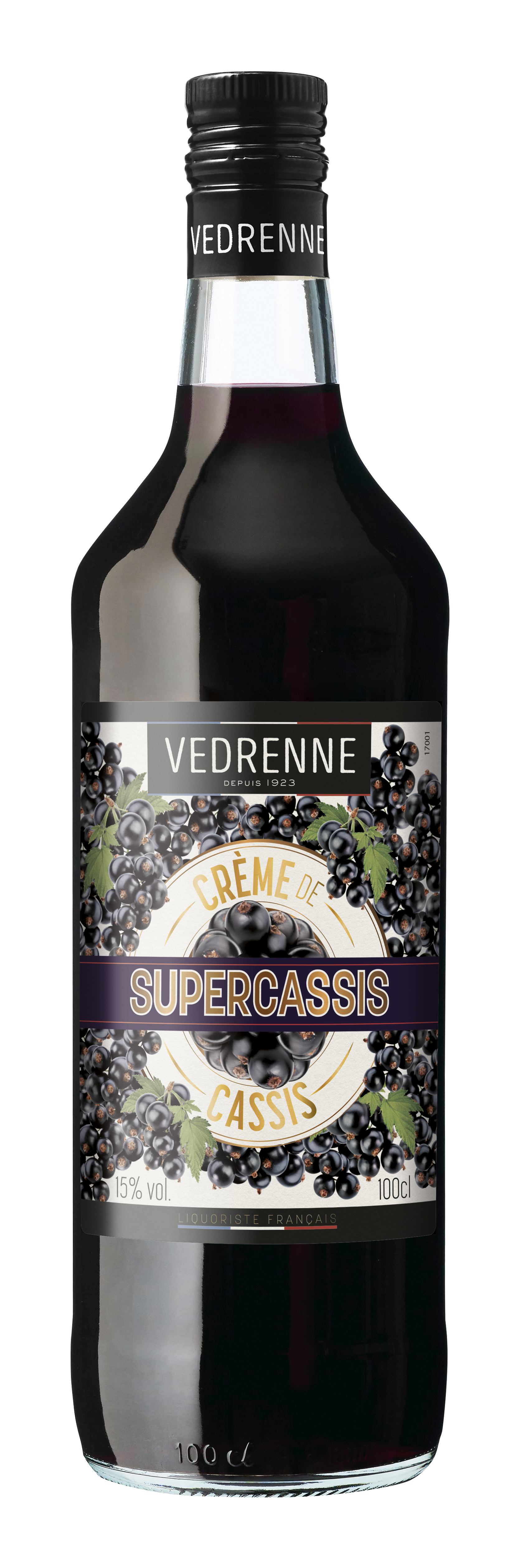 Supercassis VEDRENNE Crème de Cassis 15% - 100cl