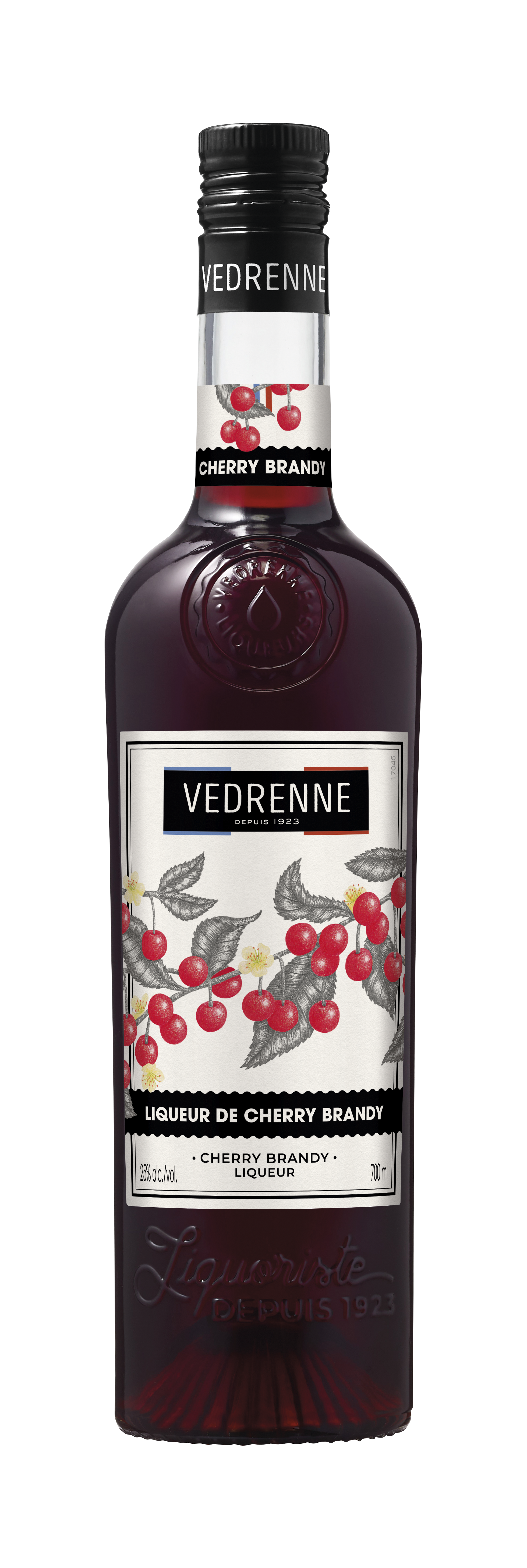 Liqueur de Cherry Brandy VEDRENNE 25% - 70cl