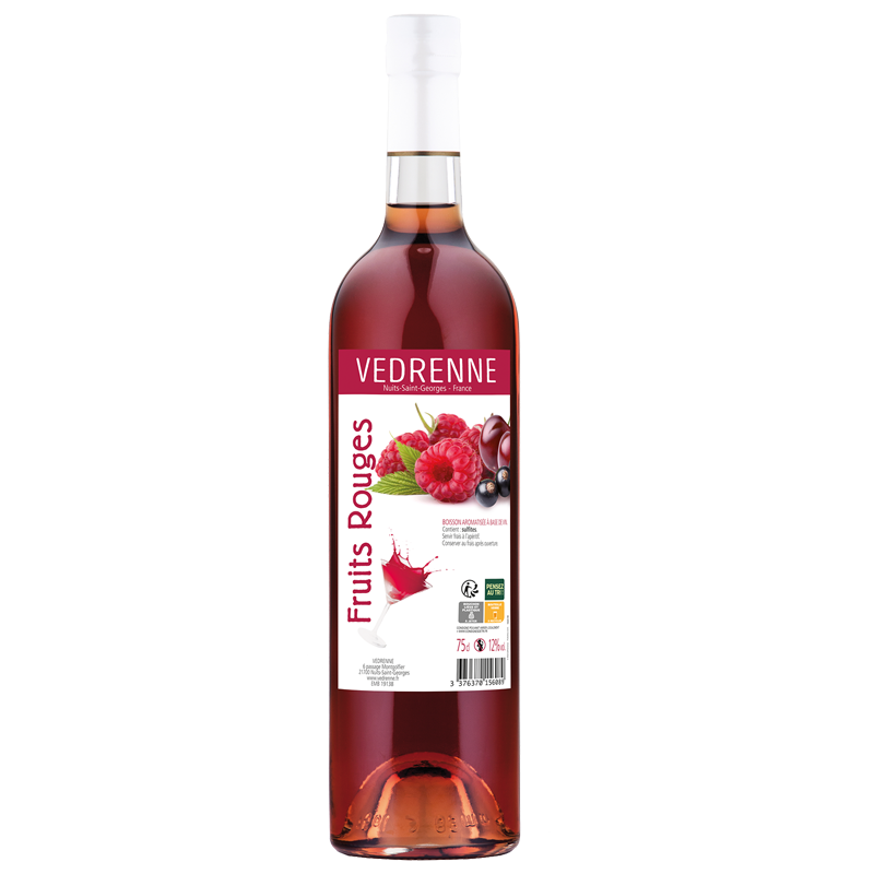 Boisson Aromatisée à Base de Vin - Fruits Rouges VEDRENNE 12% - 75cl