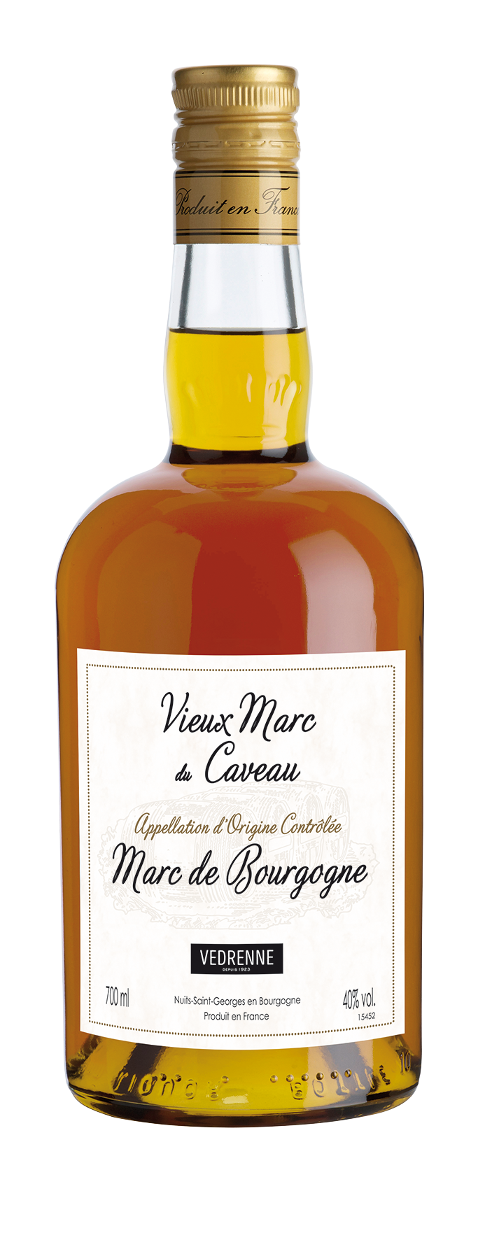 Vieux Marc de Bourgogne du Caveau VEDRENNE 40% - 70cl